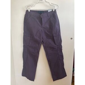Eastern Mountain Sports Overland‎ Cargo Pants Hiking Travel Purple Size 8